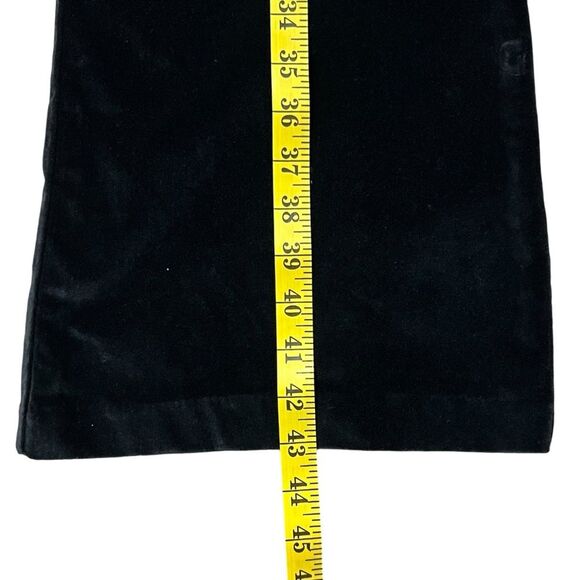 Reiss Isa Black Velvet Pants Sz 30 High Waist Wide Leg Holiday Capsule Event - Picture 12 of 16